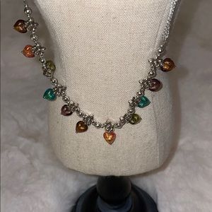 Brighton necklace with colored hearts